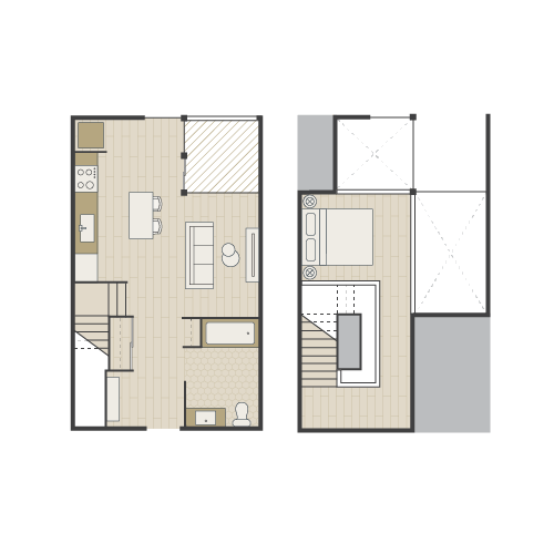 loft apartment floor plans